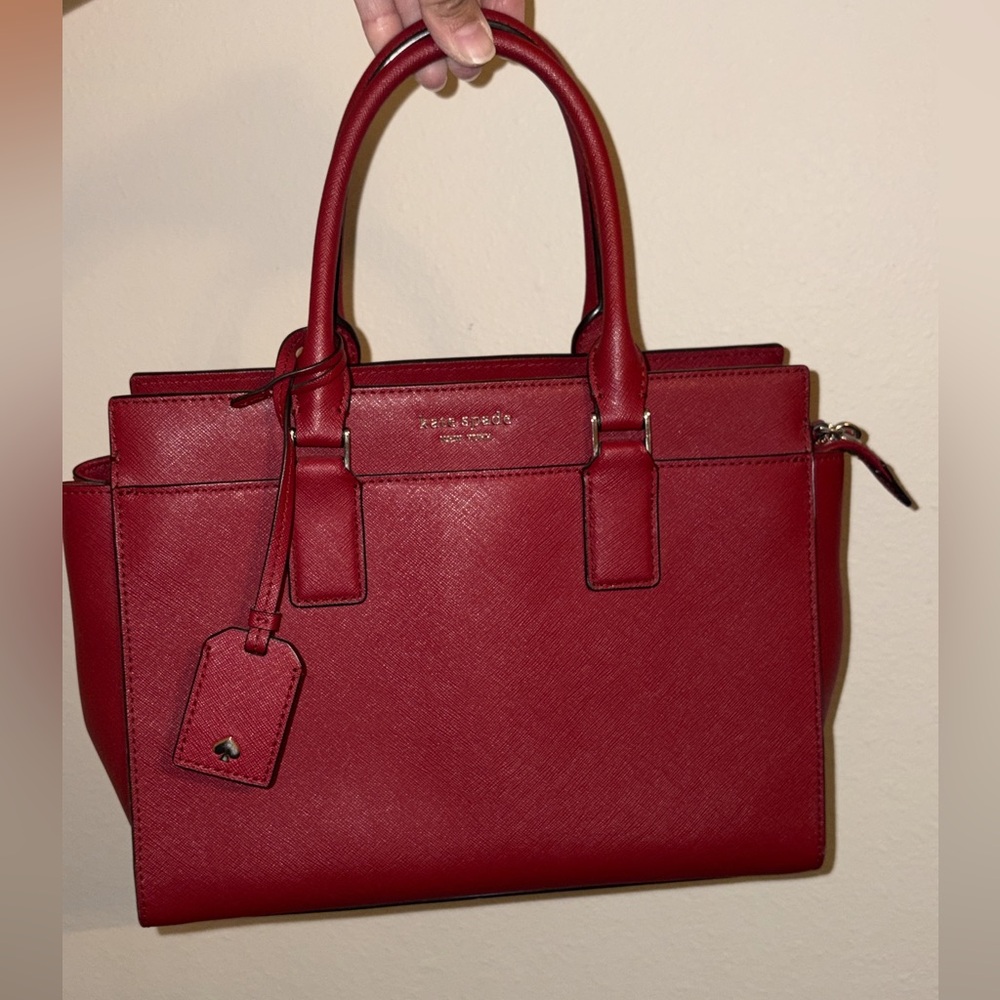 Kate Spade Cherry Red Satchel GUC